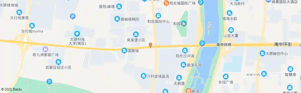 太原坞城南路南中环街口_公交站地图_太原公交_妙搜公交查询2025