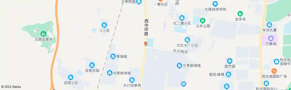 太原西中环长兴南街口_公交站地图_太原公交_妙搜公交查询2025