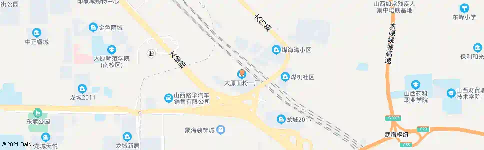 太原面粉一厂_公交站地图_太原公交_妙搜公交查询2025