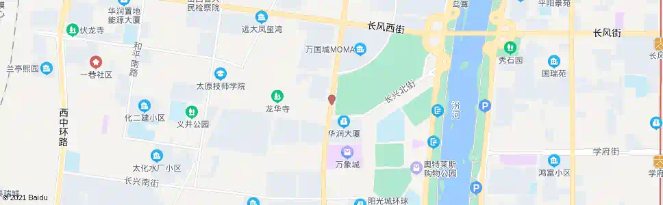 太原新晋祠路长兴北街口_公交站地图_太原公交_妙搜公交查询2025