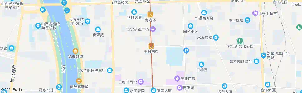 太原王村南街_公交站地图_太原公交_妙搜公交查询2025