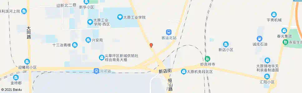 太原新城南大街_公交站地图_太原公交_妙搜公交查询2025