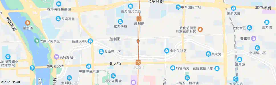 太原解放路胜利街口_公交站地图_太原公交_妙搜公交查询2025
