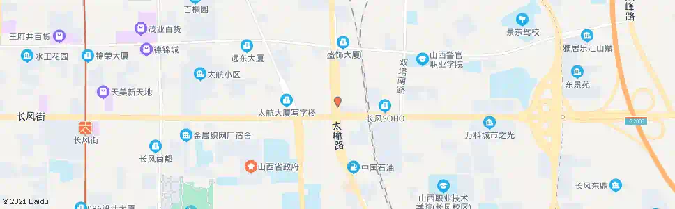 太原建设南路长风街口_公交站地图_太原公交_妙搜公交查询2025