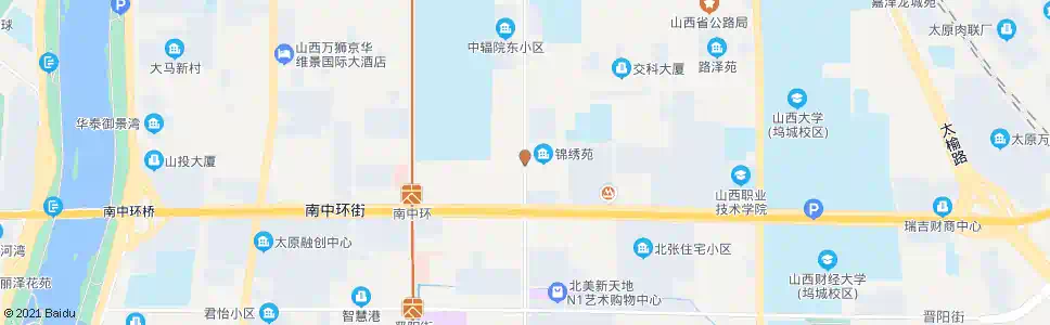 太原体育路科技街口_公交站地图_太原公交_妙搜公交查询2025