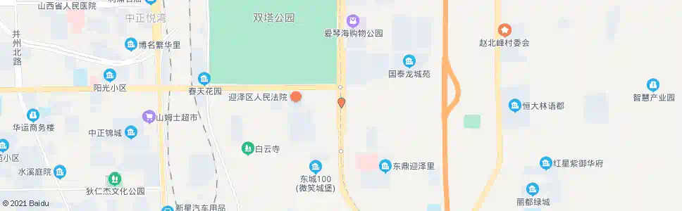 太原东中环南内环东街口_公交站地图_太原公交_妙搜公交查询2025