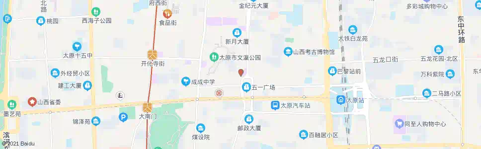 太原五一大楼_公交站地图_太原公交_妙搜公交查询2025