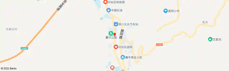 铜川重兴公园_公交站地图_铜川公交_妙搜公交查询2025
