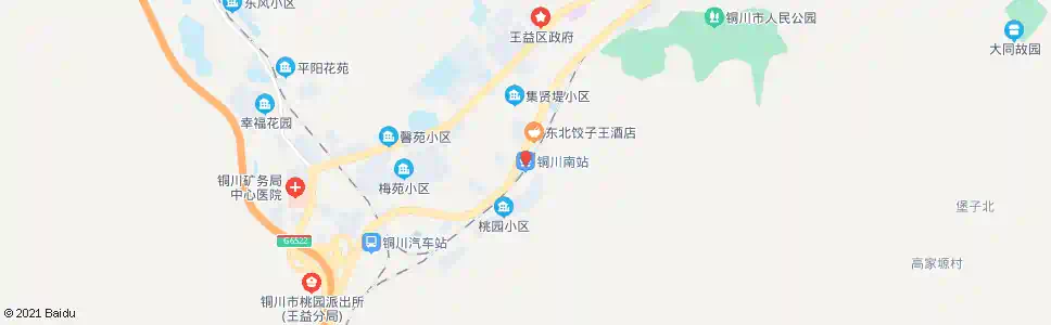 铜川桃园_公交站地图_铜川公交_妙搜公交查询2025