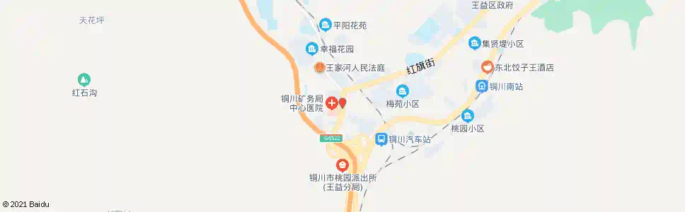铜川矿医院_公交站地图_铜川公交_妙搜公交查询2025