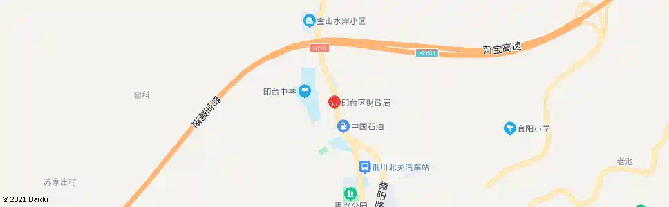铜川印台区财政局_公交站地图_铜川公交_妙搜公交查询2025