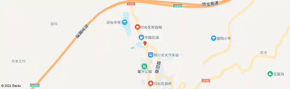 铜川北关调度室_公交站地图_铜川公交_妙搜公交查询2025