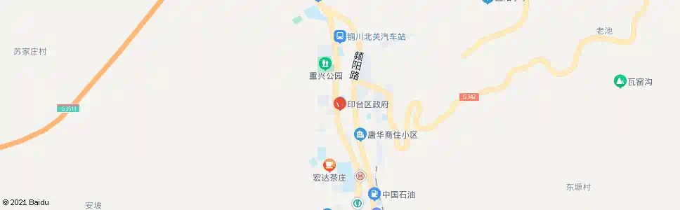 铜川印台区政府_公交站地图_铜川公交_妙搜公交查询2025