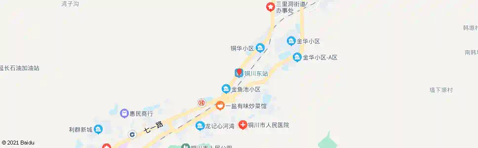 铜川道东_公交站地图_铜川公交_妙搜公交查询2025
