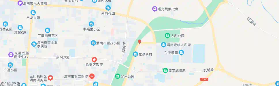 渭南滨河大道_公交站地图_渭南公交_妙搜公交查询2025