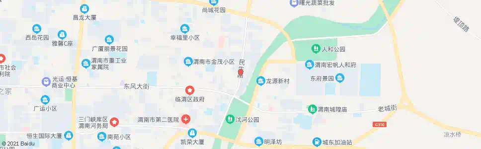 渭南人民街东口_公交站地图_渭南公交_妙搜公交查询2025