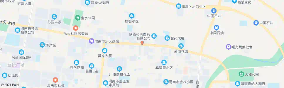 渭南乐天大街十字_公交站地图_渭南公交_妙搜公交查询2025