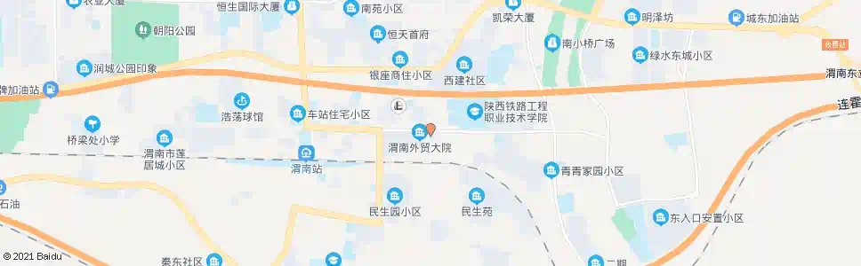渭南站南街道办事处_公交站地图_渭南公交_妙搜公交查询2025