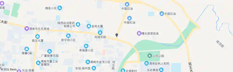 渭南乐天街东口_公交站地图_渭南公交_妙搜公交查询2025