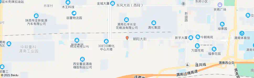 渭南朝阳路大街十字_公交站地图_渭南公交_妙搜公交查询2025