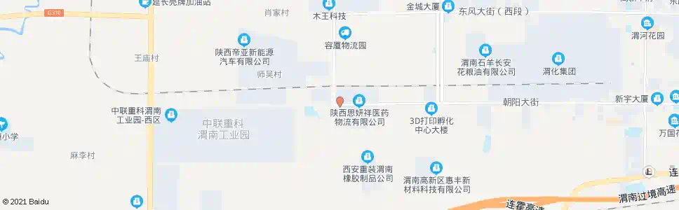 渭南朝阳街十字_公交站地图_渭南公交_妙搜公交查询2025