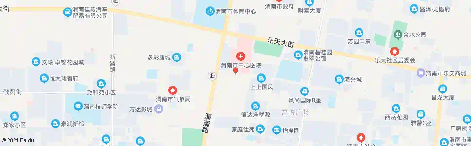 渭南中心医院_公交站地图_渭南公交_妙搜公交查询2025