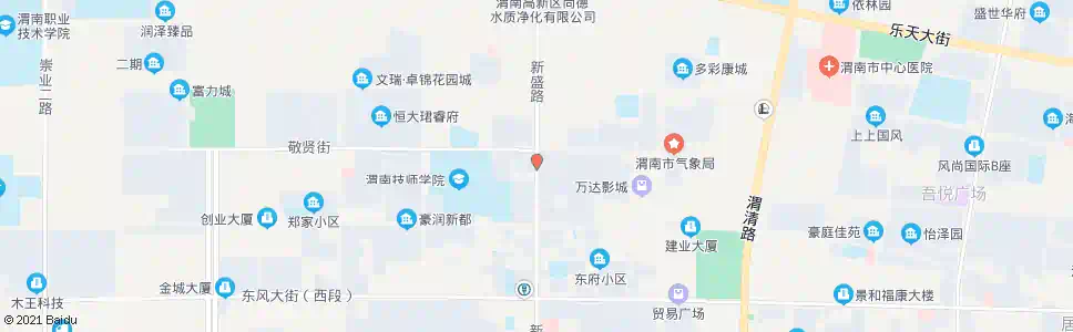 渭南敬贤大街十字_公交站地图_渭南公交_妙搜公交查询2025