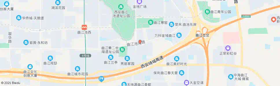 西安曲江池东路南口_公交站地图_西安公交_妙搜公交查询2025