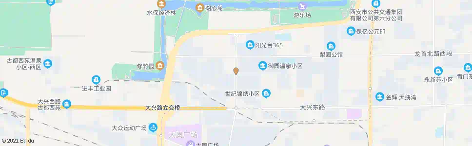 西安水木白杨_公交站地图_西安公交_妙搜公交查询2025