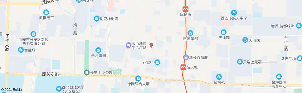 西安韦曲西街_公交站地图_西安公交_妙搜公交查询2025