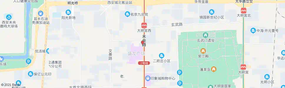 西安方新村北_公交站地图_西安公交_妙搜公交查询2025