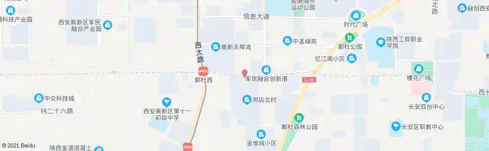 西安邓店新村_公交站地图_西安公交_妙搜公交查询2025