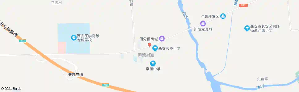 西安秦镇面粉厂_公交站地图_西安公交_妙搜公交查询2025