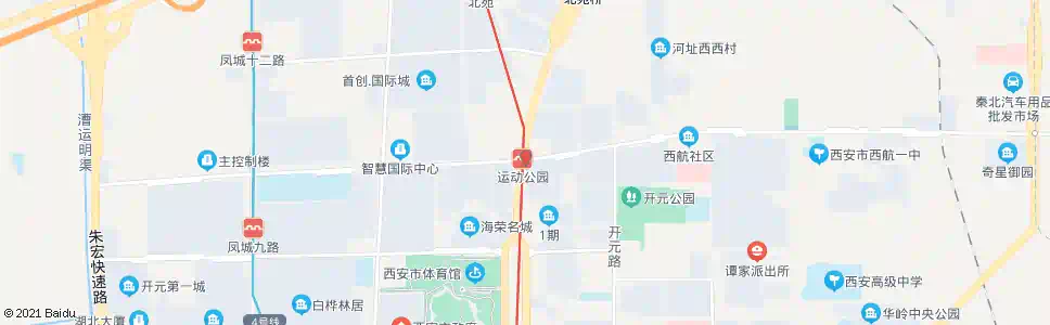 西安凤城十路未央路口_公交站地图_西安公交_妙搜公交查询2025