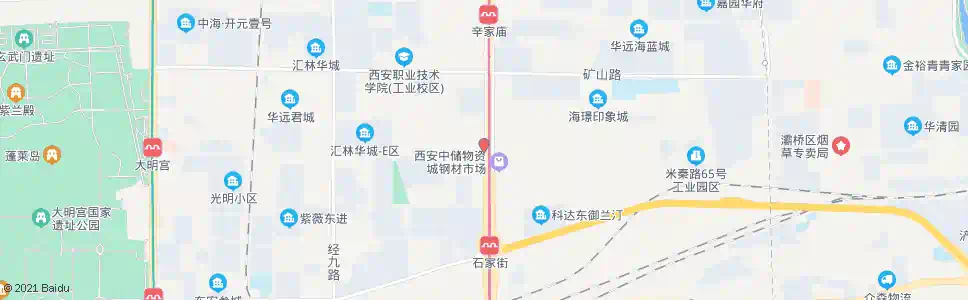 西安中铁现代物流_公交站地图_西安公交_妙搜公交查询2025