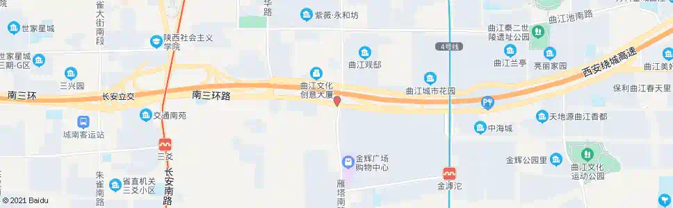 西安东三爻东_公交站地图_西安公交_妙搜公交查询2025