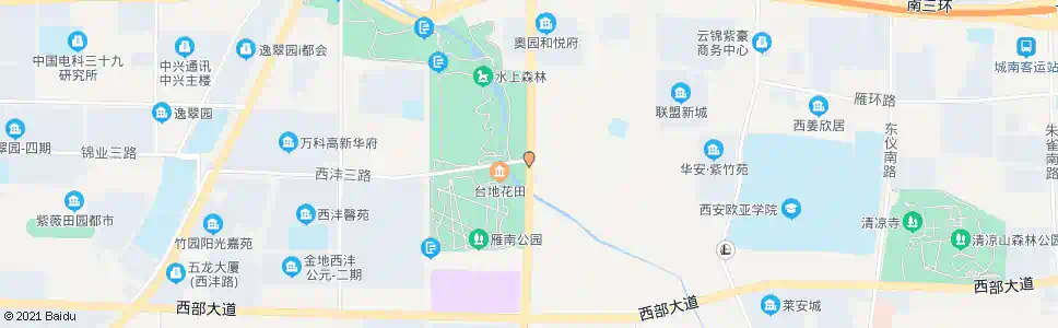 西安西沣二路子午大道口_公交站地图_西安公交_妙搜公交查询2025