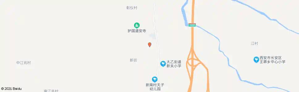 西安新街北村_公交站地图_西安公交_妙搜公交查询2025