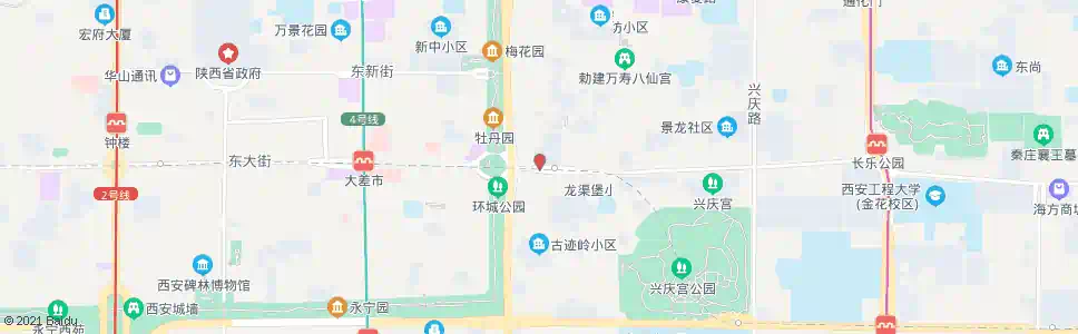 西安东关正街_公交站地图_西安公交_妙搜公交查询2025