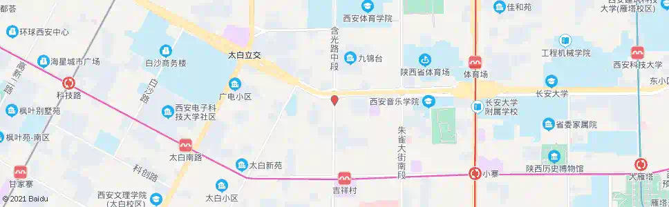 西安含光路南口_公交站地图_西安公交_妙搜公交查询2025