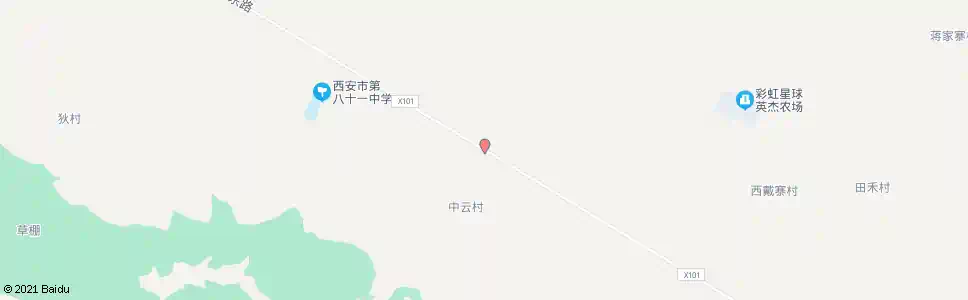 西安中云村_公交站地图_西安公交_妙搜公交查询2025