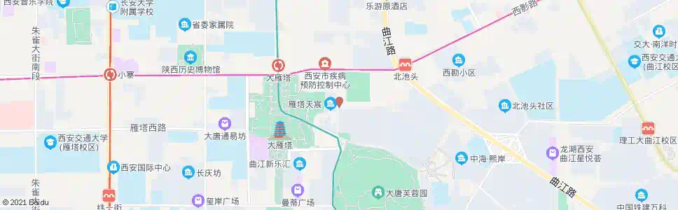 西安大观园_公交站地图_西安公交_妙搜公交查询2025