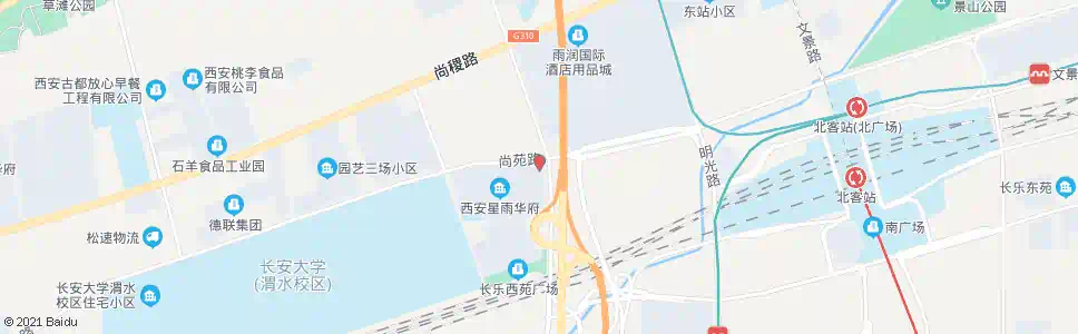 西安尚苑尚宏路_公交站地图_西安公交_妙搜公交查询2025