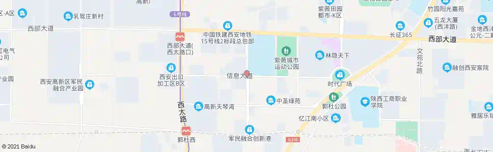 西安发展大道_公交站地图_西安公交_妙搜公交查询2025