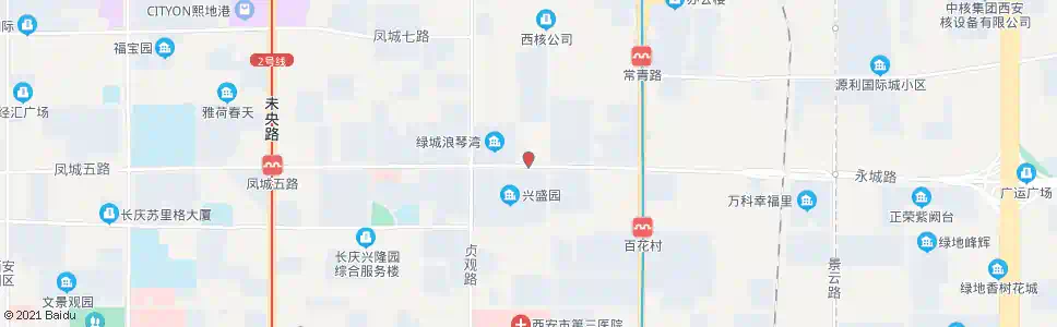 西安渭滨路凤城五路口_公交站地图_西安公交_妙搜公交查询2025