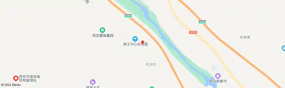 西安毛西村_公交站地图_西安公交_妙搜公交查询2025
