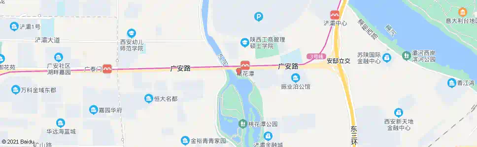 西安桃花潭竹影廊桥_公交站地图_西安公交_妙搜公交查询2025