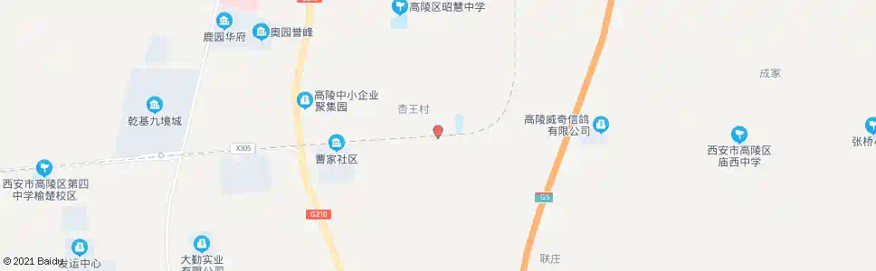 西安杏王村_公交站地图_西安公交_妙搜公交查询2025