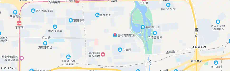 西安金裕青青家园_公交站地图_西安公交_妙搜公交查询2025