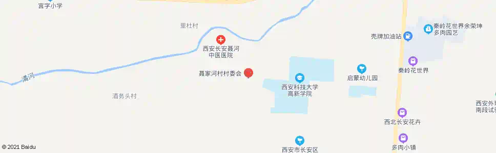 西安聂家河村_公交站地图_西安公交_妙搜公交查询2025